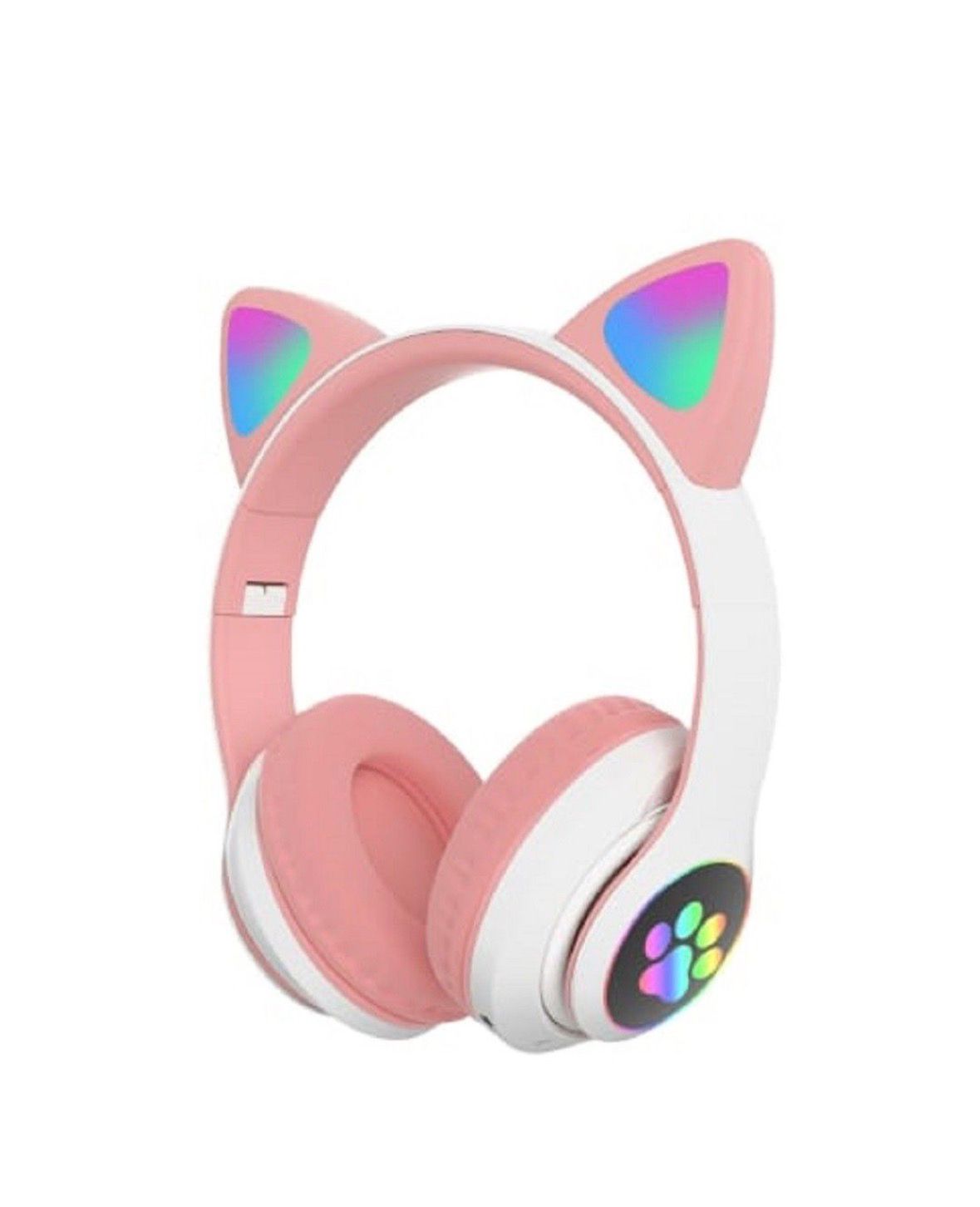 Căști Wireless Pliabile pentru Copii, cu Urechi de Pisică și Lumini LED RGB – Sunet Clar și Design Adorabil - imagine 4