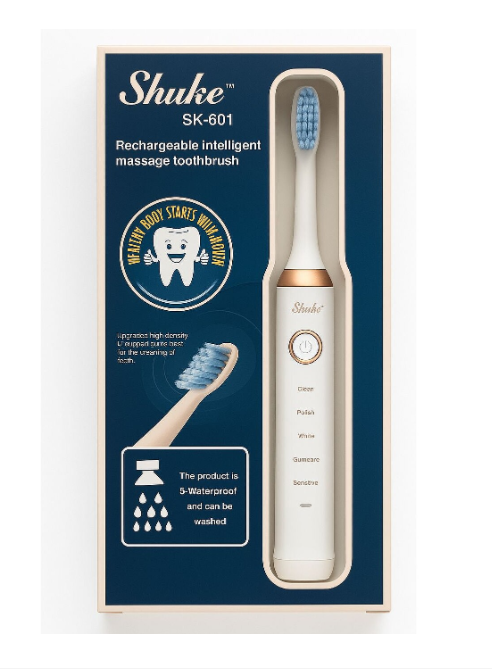 Periuță de Dinți Electrică Sonică pentru Adulți cu 5 Moduri de Curățare - imagine 4